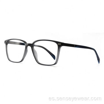 Mujer Square Eco Acetate Frames Gafas ópticas